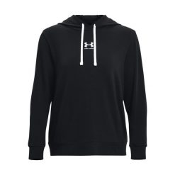 Bluza fitness damska Under Armour Rival Terry Hoodie. Czarne bluzy Under Armour, xl, bez wzorów, bez kaptura. Za 139.99 zł.