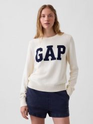 GAP Sweter w kolorze białym rozmiar: S. Białe swetry GAP, s, bez wzorów, z bawełny, bez ramiączek. Za 129.95 zł.