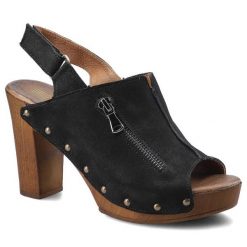 Czarne Sandały Lemar Damskie Buty Na Obcasie. Czarne sandały Lemar, bez wzorów, z nubiku, bez obcasa, na obcasie, bez zapięcia. Za 169.00 zł.