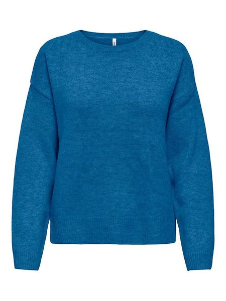 ONLY Sweter w kolorze niebieskim rozmiar: XS. Niebieskie swetry Only, xs, bez wzorów, z wełny, bez ramiączek. Za 94.95 zł.