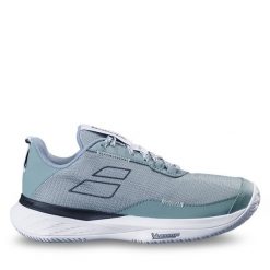 Buty do tenisa Babolat. Zielone obuwie sportowe BABOLAT, bez zapięcia, tenisowe. Za 279.99 zł.