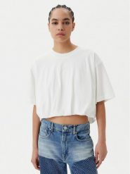 PINKO T-Shirt Torrone 104257 A2F8 Biały Regular Fit. Białe t-shirty Pinko, m, bez wzorów, z bawełny, bez kołnierzyka, bez ramiączek. Za 439.99 zł.