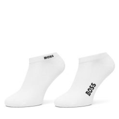 Skarpety krótkie BOSS. Białe skarpety Boss, bez wzorów. Za 49.99 zł.