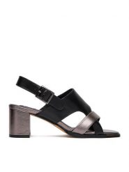 MEXX Sandały EO-WS1161-03 Czarny. Czarne sandały Mexx, bez wzorów, ze skóry, bez obcasa, na słupku, bez zapięcia. Za 329.99 zł.