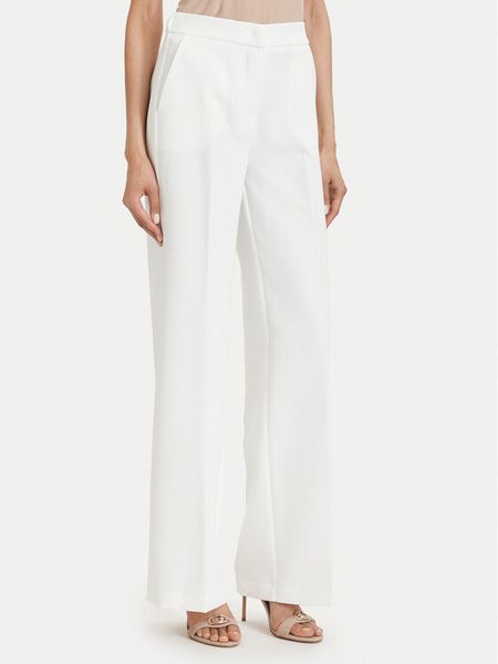 Maryley Spodnie materiałowe 26EB598/43VA Biały Regular Fit. Białe spodnie materiałowe Maryley, m, bez wzorów, z materiału. Za 181.99 zł.