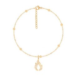 Bransoletka z kulkami z zawieszką Płomień Miłości z cyrkoniami. Bransoletki Lilou, z cyrkonią, z mosiądzu. Za 268.00 zł.