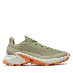 Buty do biegania Salomon. Zielone obuwie sportowe Salomon, bez zapięcia, do biegania. Za 319.99 zł.