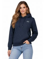 Geographical Norway Bluza "Guni" w kolorze granatowym rozmiar: XXL. Niebieskie bluzy Geographical Norway, xxl, bez wzorów, z bawełny, z kapturem. Za 105.38 zł.