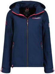 Geographical Norway Kurtka softshellowa "Takeni" w kolorze granatowym rozmiar: M. Niebieskie kurtki sportowe Geographical Norway, m, bez wzorów, bez kaptura, outdoorowe. Za 211.31 zł.