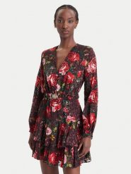 Guess Sukienka koktajlowa W6BK42 W4225 Kolorowy Regular Fit. Sukienki Guess, l, z aplikacjami, z wiskozy, wizytowe, bez kołnierzyka, bez ramiączek. Za 694.99 zł.