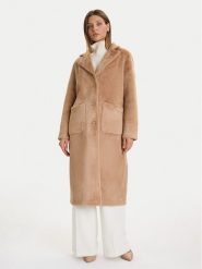 Rinascimento Płaszcz przejściowy CFC0122205003 Beżowy Regular Fit. Brązowe płaszcze Rinascimento, xl, bez wzorów, z syntetyku, bez kaptura. Za 759.99 zł.