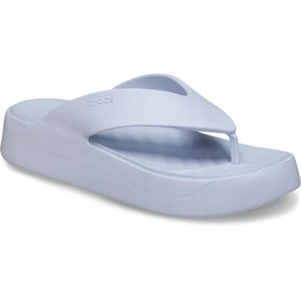 Japonki Dla Dorosłych Crocs Getaway Platform Flip. Czarne klapki Crocs, bez wzorów, z materiału, bez obcasa. Za 139.99 zł.