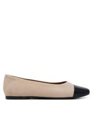 Vagabond Shoemakers Baleriny Jolin 5508-642-95 Beżowy. Brązowe baleriny Vagabond Shoemakers, bez wzorów, ze skóry, bez obcasa. Za 359.99 zł.