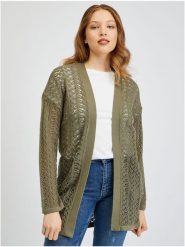 Orsay Kardigan w kolorze khaki rozmiar: M. Brązowe kardigany Orsay, m, bez wzorów, z bawełny. Za 61.46 zł.