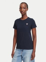 Guess Jeans T-Shirt W4YI10 J1314 Granatowy Regular Fit. Niebieskie t-shirty Guess Jeans, m, z aplikacjami, z bawełny, bez kołnierzyka, bez ramiączek. Za 129.99 zł.