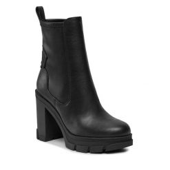Botki Guess. Czarne botki Guess, z aplikacjami, bez obcasa, na słupku, bez zapięcia. Za 999.99 zł.