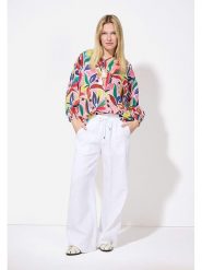 More & More Bluzka w kolorze różowym ze wzorem rozmiar: 42. Różowe bluzki More & More, bez wzorów, z bawełny, bez kołnierzyka, bez ramiączek. Za 150.37 zł.