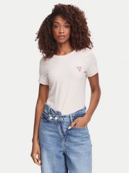 Guess T-Shirt W2YI44 J1314 Fioletowy jasny Slim Fit. Fioletowe t-shirty Guess, l, z aplikacjami, z bawełny, bez kołnierzyka, bez ramiączek. Za 134.99 zł.