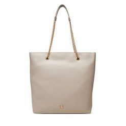 Torebka Calvin Klein. Brązowe torebki klasyczne Calvin Klein, bez wzorów, bez dodatków. Za 649.99 zł.