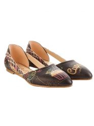 Goby Skórzane baleriny w kolorze brązowym rozmiar: 41. Brązowe baleriny Goby, bez wzorów, bez obcasa. Za 173.99 zł.