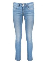Pepe Jeans Dżinsy "New Brooke" - Slim fit - w kolorze błękitnym rozmiar: W25/L30. Niebieskie jeansy Pepe Jeans, l, z aplikacjami. Za 161.73 zł.