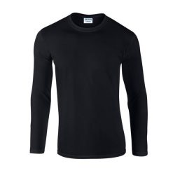 Koszulka Z Długim Rękawem Dla Dorosłych Unisex Soft Touch. Białe bluzki GILDAN, xl, bez wzorów, sportowe, bez kołnierzyka, bez ramiączek. Za 45.99 zł.