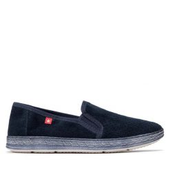 Tenisówki Big Star Shoes. Niebieskie trampki BIG STAR SHOES, bez wzorów, bez zapięcia. Za 129.99 zł.