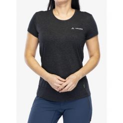 Koszulka szybkoschnąca damska Vaude Sveit Shirt. Czarne koszulki sportowe Vaude, bez wzorów, bez ramiączek. Za 146.99 zł.