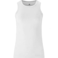Damski tank top Athlecia Madilyn. Białe topy Athlecia, bez wzorów, bez kołnierzyka, bez ramiączek. Za 133.50 zł.