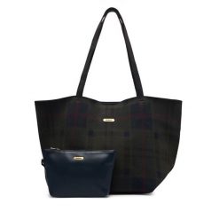Torebka Barbour. Zielone shopper Barbour, bez wzorów, bez dodatków. Za 744.99 zł.