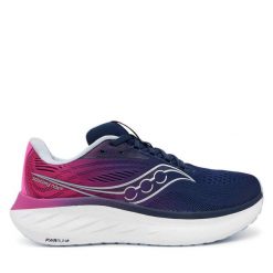 Buty do biegania Saucony. Niebieskie obuwie sportowe Saucony, bez zapięcia, do biegania. Za 479.99 zł.