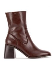 MEXX Botki MI001714643W Brązowy. Brązowe botki Mexx, bez wzorów, z materiału, bez obcasa, na słupku, bez zapięcia. Za 379.99 zł.