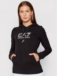 EA7 Emporio Armani Bluza 8NTM36 TJCQZ 1200 Czarny Regular Fit. Czarne bluzy EA7 Emporio Armani, m, bez wzorów, z bawełny, bez kaptura. Za 259.99 zł.