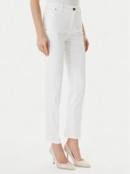 Luisa Spagnoli Jeansy Aroma 542975 Biały Straight Fit. Białe jeansy LUISA SPAGNOLI, bez wzorów. Za 606.99 zł.