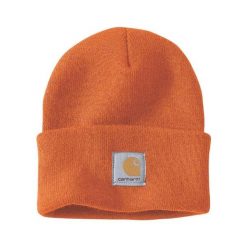 Czapka zimowa Carhartt Acrylic Watch Hat. Brązowe czapki Carhartt, bez wzorów. Za 68.74 zł.