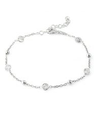 Lodie Silver Srebrna bransoletka z cyrkoniami rozmiar: onesize. Szare bransoletki Lodie Silver, z cyrkonią, srebrne. Za 74.63 zł.