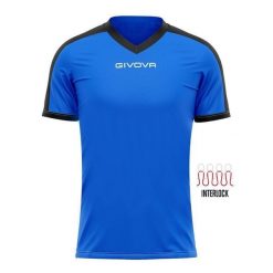Koszulka piłkarska dla dorosłych Givova Revolution Interlock. Czarne bluzki Givova, m, bez wzorów, sportowe, bez kołnierzyka, bez ramiączek. Za 32.50 zł.