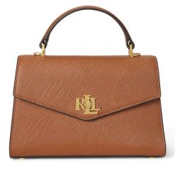 Torebka LAUREN RALPH LAUREN. Brązowe torebki klasyczne Lauren Ralph Lauren, bez wzorów, bez dodatków. Za 1,399.00 zł.