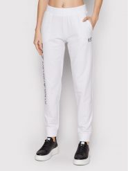 EA7 Emporio Armani Spodnie dresowe 8NTP85 TJCQZ 0102 Biały Regular Fit. Białe spodnie dresowe EA7 Emporio Armani, xl, bez wzorów, z bawełny. Za 219.99 zł.