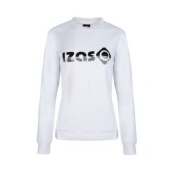 Podstawowa bluza bawełniana dla kobiet Izas RODHES W. Białe bluzy Izas, bez wzorów, z bawełny, bez kaptura. Za 160.83 zł.