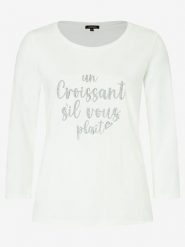 More & More Koszulka w kolorze białym rozmiar: 44. Białe bluzki More & More, bez wzorów, z bawełny, bez kołnierzyka, bez ramiączek. Za 60.99 zł.