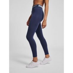 Damskie bawełniane legginsy o średnim kroju Hummel TE Maja. Niebieskie legginsy Hummel, s, bez wzorów, z bawełny. Za 111.00 zł.