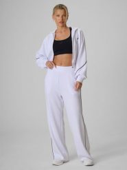 4F Spodnie dresowe z szerokimi nogawkami damskie - białe S. Białe spodnie dresowe 4f, l, bez wzorów, z dresówki. Za 159.99 zł.