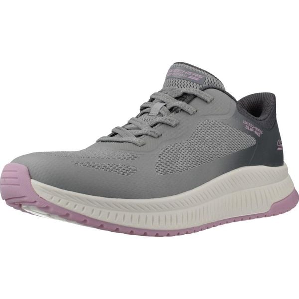 Buty SKECHERS BOBS SQUAD 4 STAPLE LOOK Szary. Szare trekkingi Skechers, z materiału, trekkingowe. Za 285.99 zł.