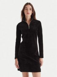 HUGO Sukienka codzienna Napensio 50549677 Czarny Regular Fit. Czarne sukienki Hugo, na co dzień, m, bez wzorów, z bawełny, bez kołnierzyka, bez ramiączek, proste. Za 529.99 zł.