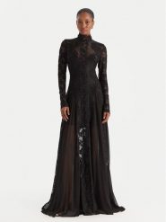 Babylon Sukienka wieczorowa S00829 Czarny Regular Fit. Czarne sukienki Babylon, s, bez wzorów, z syntetyku, wizytowe, bez kołnierzyka, bez ramiączek. Za 2,399.00 zł.
