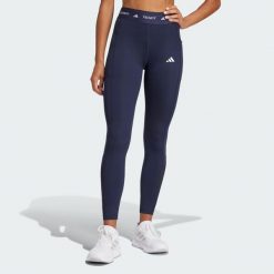 Legginsy Techfit Stash Pocket Full-Length. Niebieskie legginsy Adidas, xs, bez wzorów, z materiału. Za 199.00 zł.