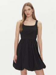JDY Sukienka letnia Mio 15350930 Czarny Regular Fit. Czarne sukienki JDY, na lato, xs, bez wzorów, z bawełny, bez kołnierzyka, bez ramiączek. Za 129.99 zł.
