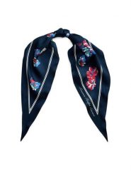 LAUREN RALPH LAUREN Chusta 454P14494001 Granatowy. Niebieskie rękawiczki Lauren Ralph Lauren, bez wzorów, z jedwabiu. Za 379.99 zł.