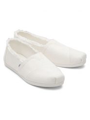TOMS Espadryle w kolorze białym rozmiar: 42,5. Białe espadryle Toms, bez wzorów, bez obcasa, bez zapięcia. Za 109.95 zł.